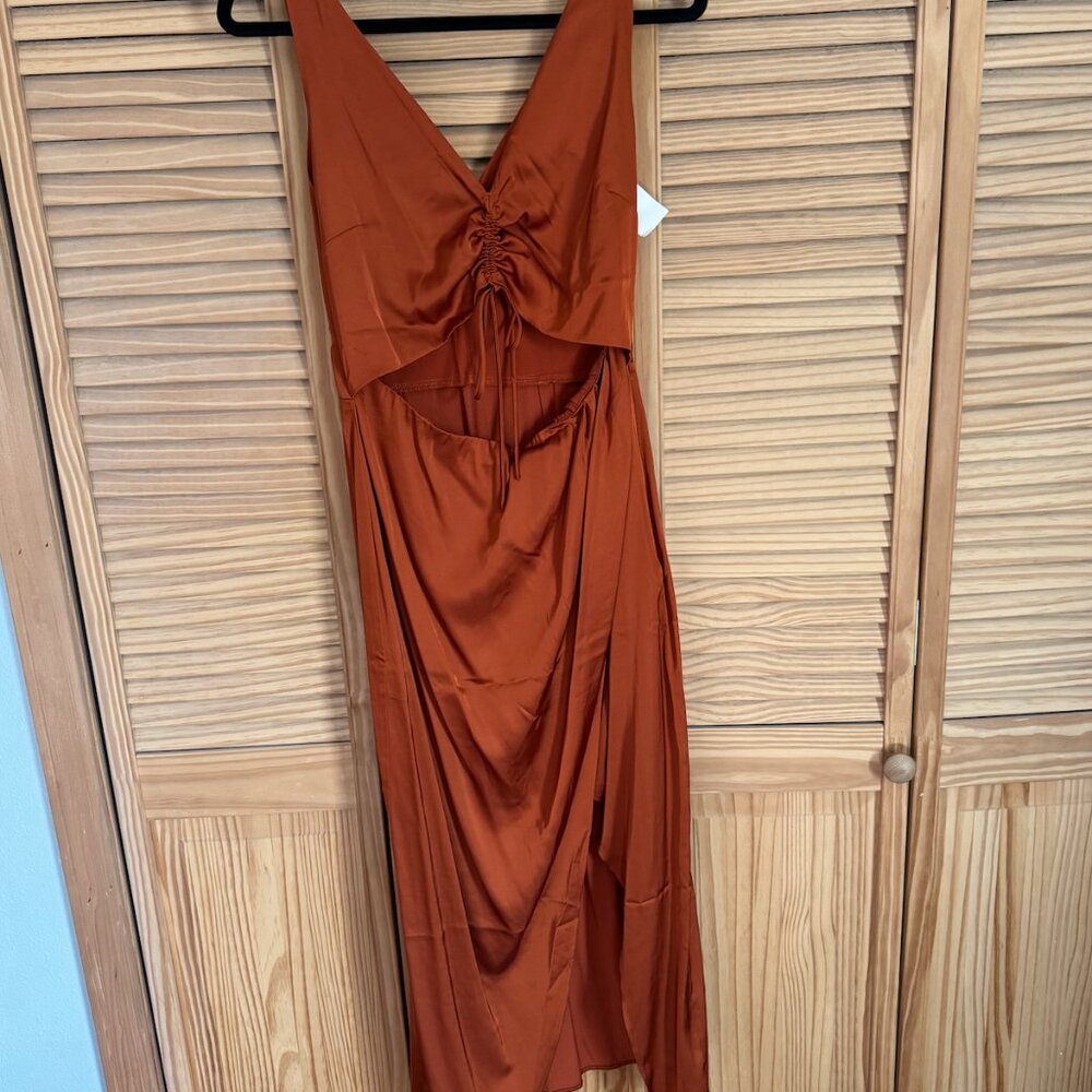 Burnt Orange Formal Dress